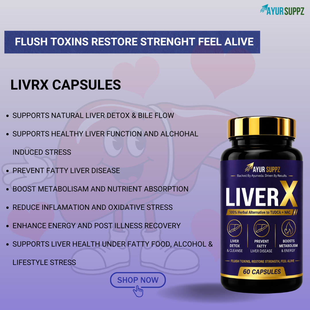 LivRX Ayurvedic Liver Detox Support Capsules