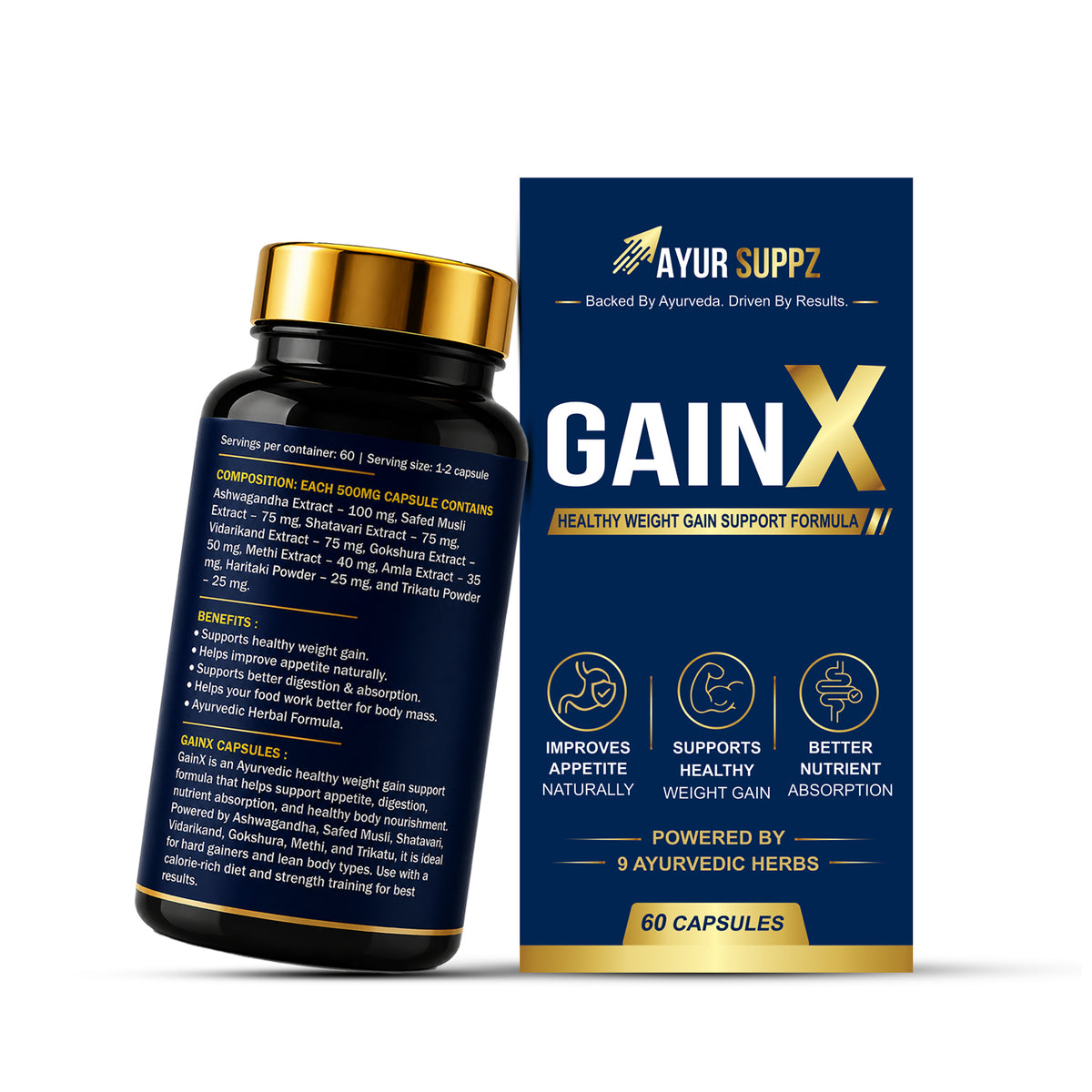 Gain X - Ayurvedic Weight Gain Support Formula