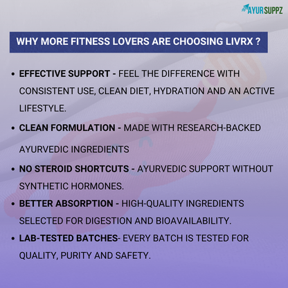 LivRX Ayurvedic Liver Detox Support Capsules