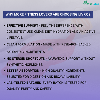 LivRX Ayurvedic Liver Detox Support Capsules