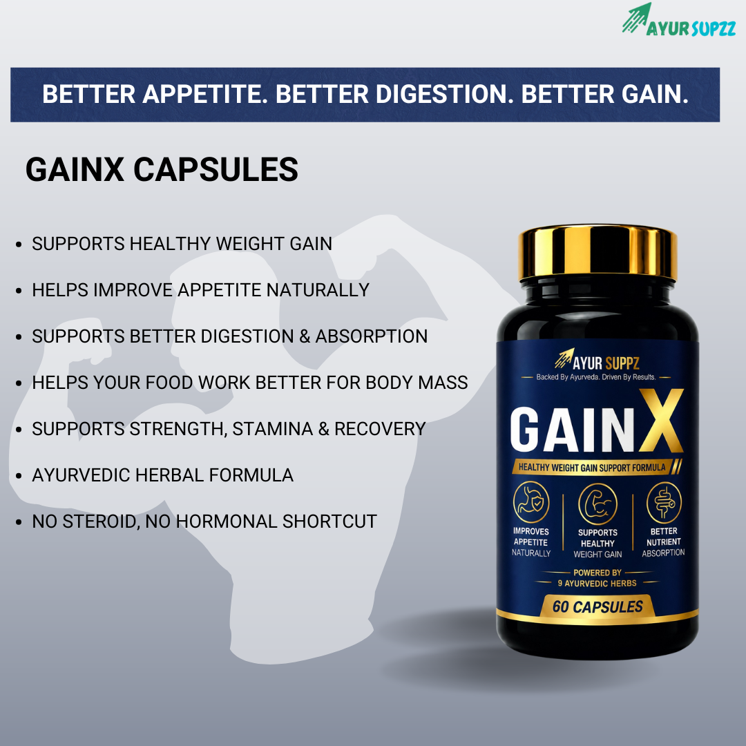 Gain X – Ayurvedic Weight Gain Support Formula