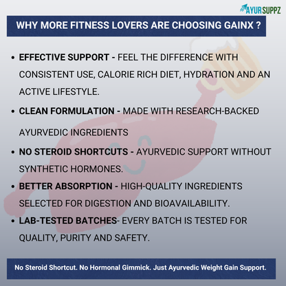 Gain X – Ayurvedic Weight Gain Support Formula