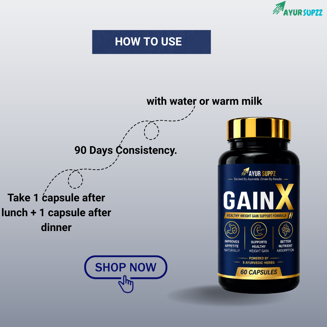 Gain X – Ayurvedic Weight Gain Support Formula